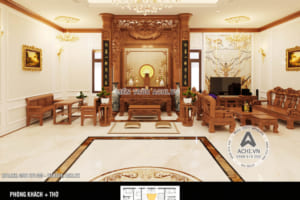 Thiết kế nội thất tân cổ điển đẹp – Mã số: ACHI 01138