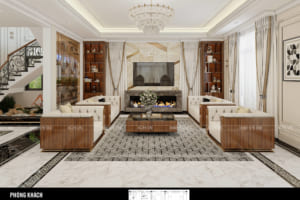 Thiết kế nội thất tân cổ điển đẹp, sang trọng – Mã số: ACHI 38064